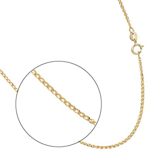 14k Yellow Gold 1.0mm Open Braided Wheat 16 Chain - Picture 1 of 3